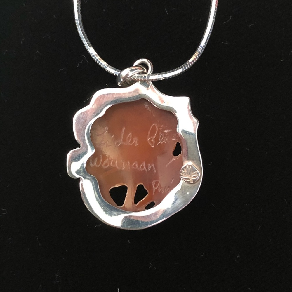 Rainforest Design®️Rose Cameo Pendant - Picture 6 of 6